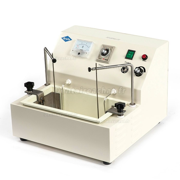 Machine de polissage électrolytique pour laboratoire dentaire Srefo® R-1202 avec deux bains-marie
